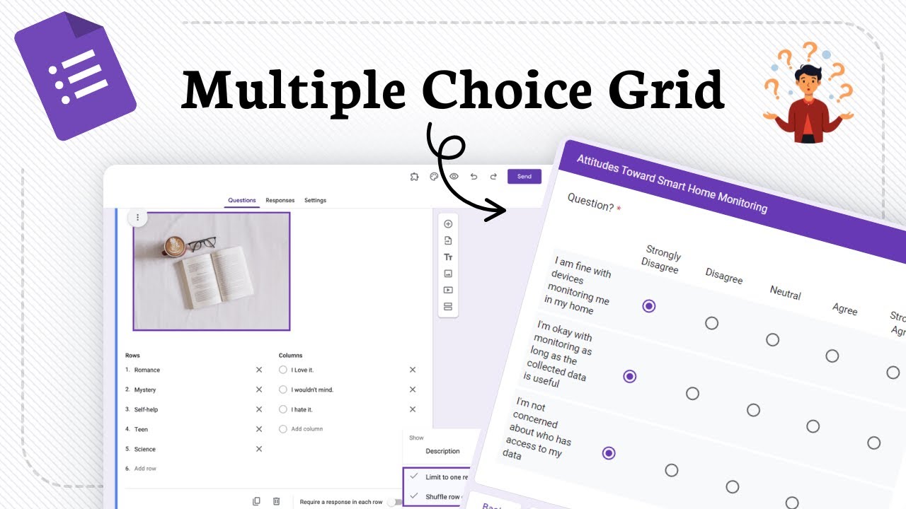How to Create a Google Forms Multiple Choice Grid Question - YouTube
