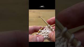 How to make eyelets #knitting