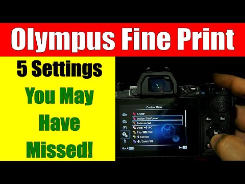 5 Settings You May Have Missed on You Olympus OM-D