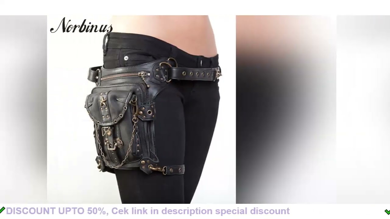 Steampunk Waist Leg Bags Women Men Victorian Style Holster Bag Motorcycle Thigh Hip Belt Packs Messe