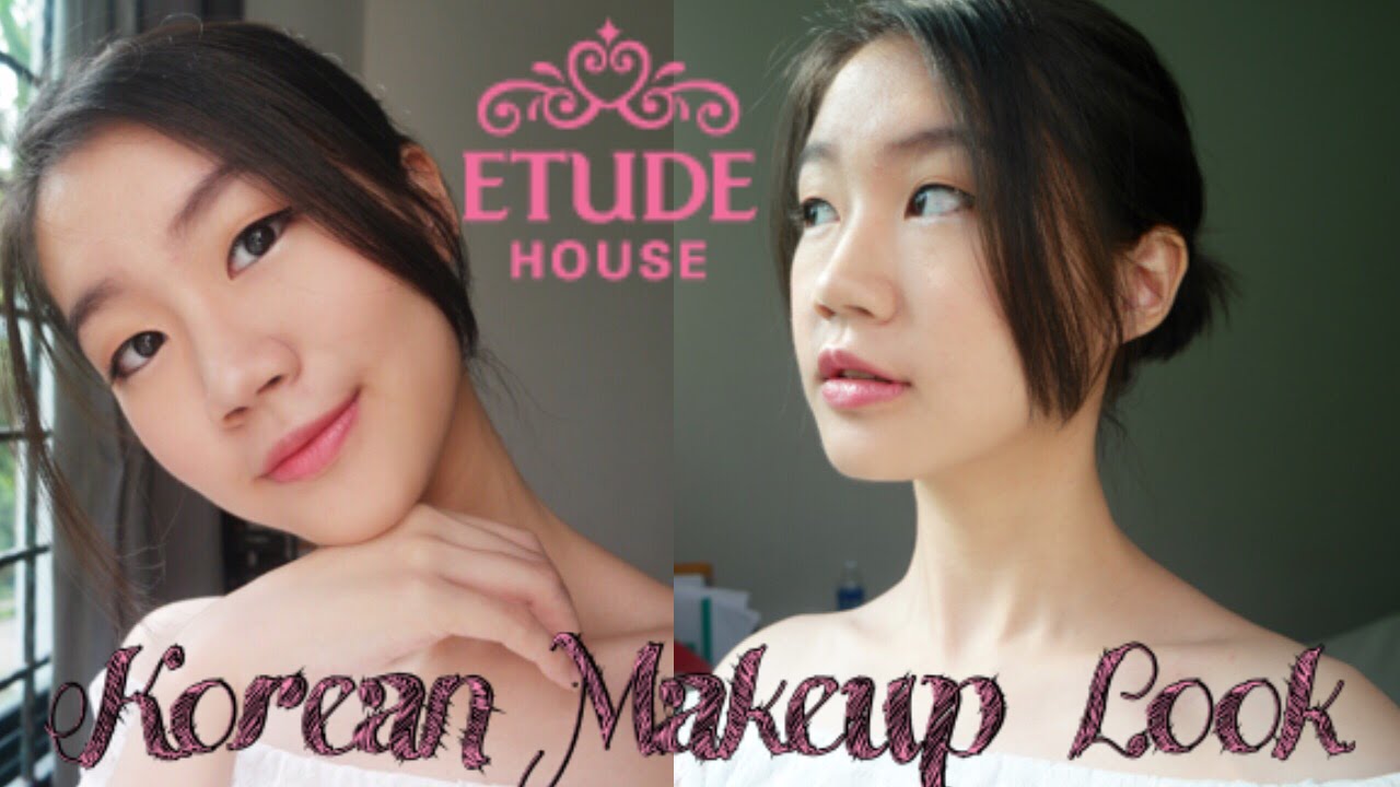 One Brand Makeup Tutorial Etude House Korean Makeup Look YouTube