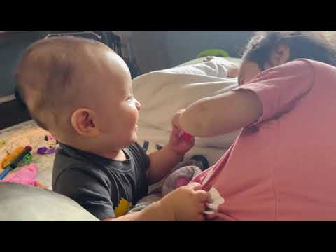 Logan stealing Akasha’s pacifier