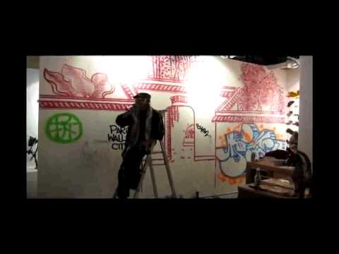 MC Yan rips it up for NeoFolk at Cutlog art fair Paris 2011