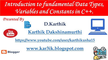 #️⃣📢📣Introduction to Data Type Variables and constant in C++👩💻👨💻