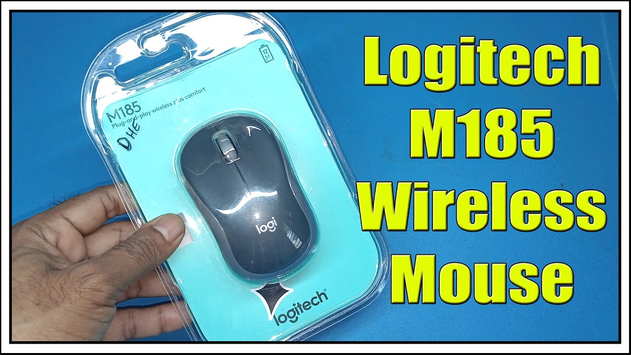 Logitech M185 wireless mouse review | Logitech M185 wireless mouse setup -