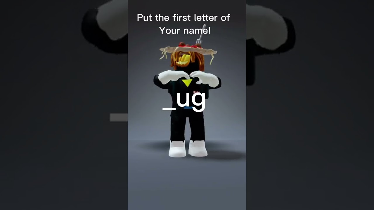 But the first letter of your name? #roblox #blimonxd #shorts