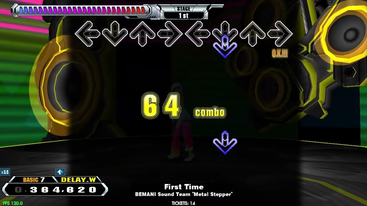 LV7】DDR / First Time - BASIC DOUBLE with handclap - YouTube
