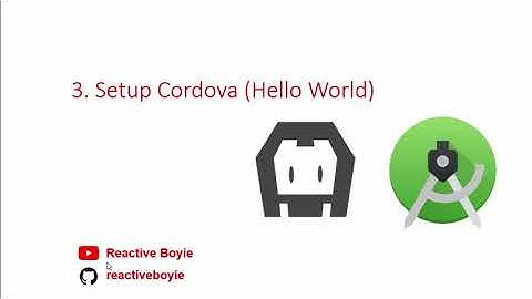 Setup Cordova for Mobile App Part 1