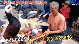 HUNTING GIRINGAN PIGEONS AT KERTEK MARKET, WONOSOBO, SUITABLE FOR IMMEDIATELY WRAPPING THEIR YOUN...