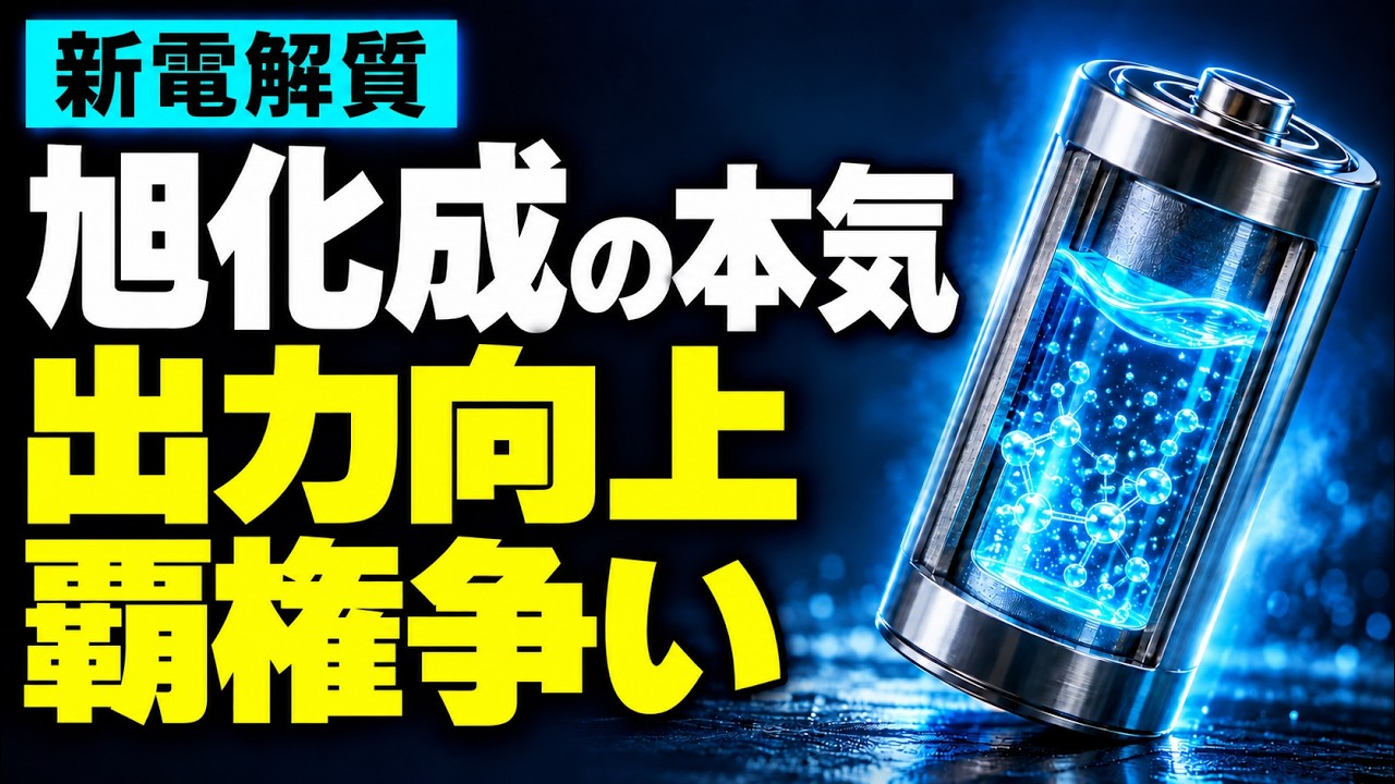 “電池の生みの親” 旭化成の本気に迫る！/ ノーベル賞を生んだ技術 / 中国との差別化 / 出力向上！ /耐久性向上！