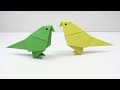 How to make a paper bird easy  origami bird tutorial