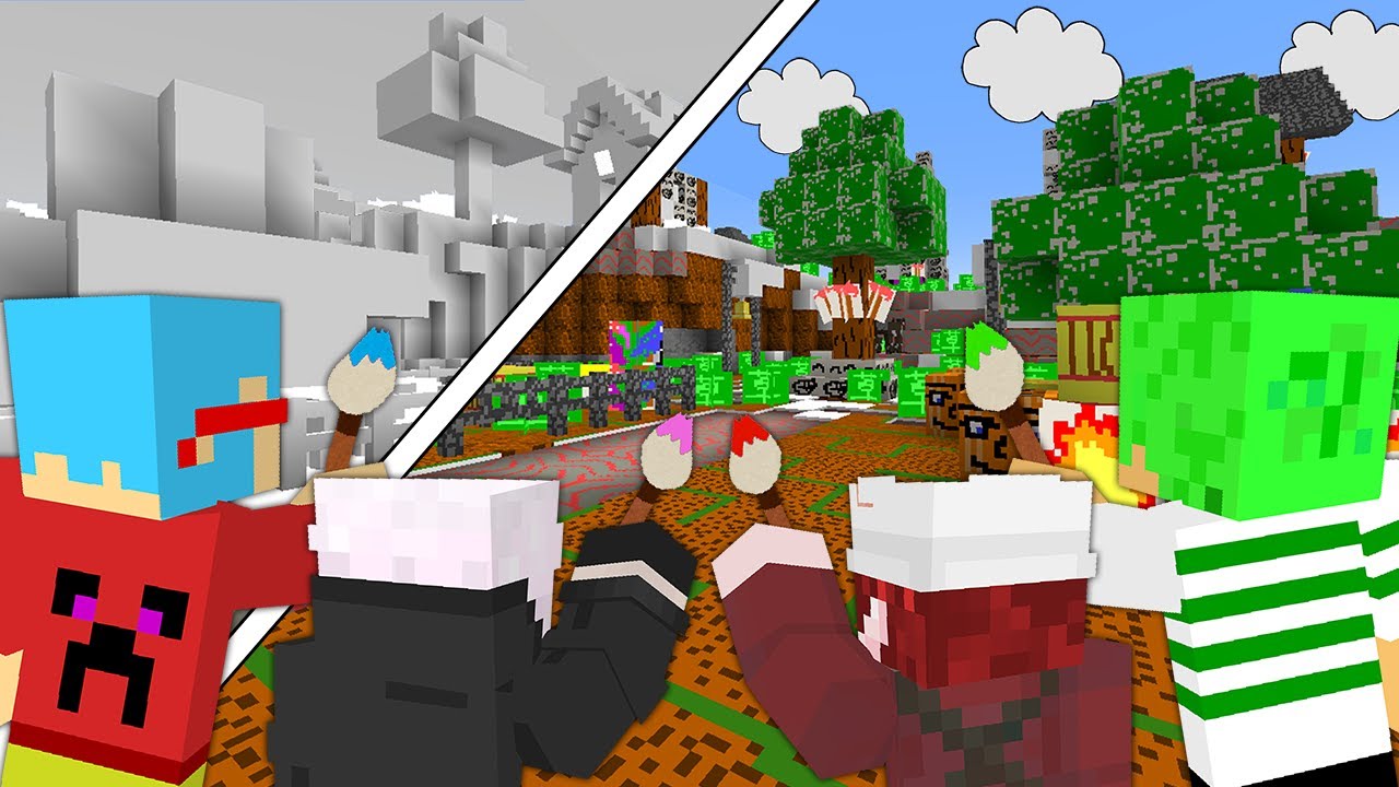 マイクラの世界が真っ白に！？自分たちでブロックを描ける世界でサバイバル【マイクラリレー2024】