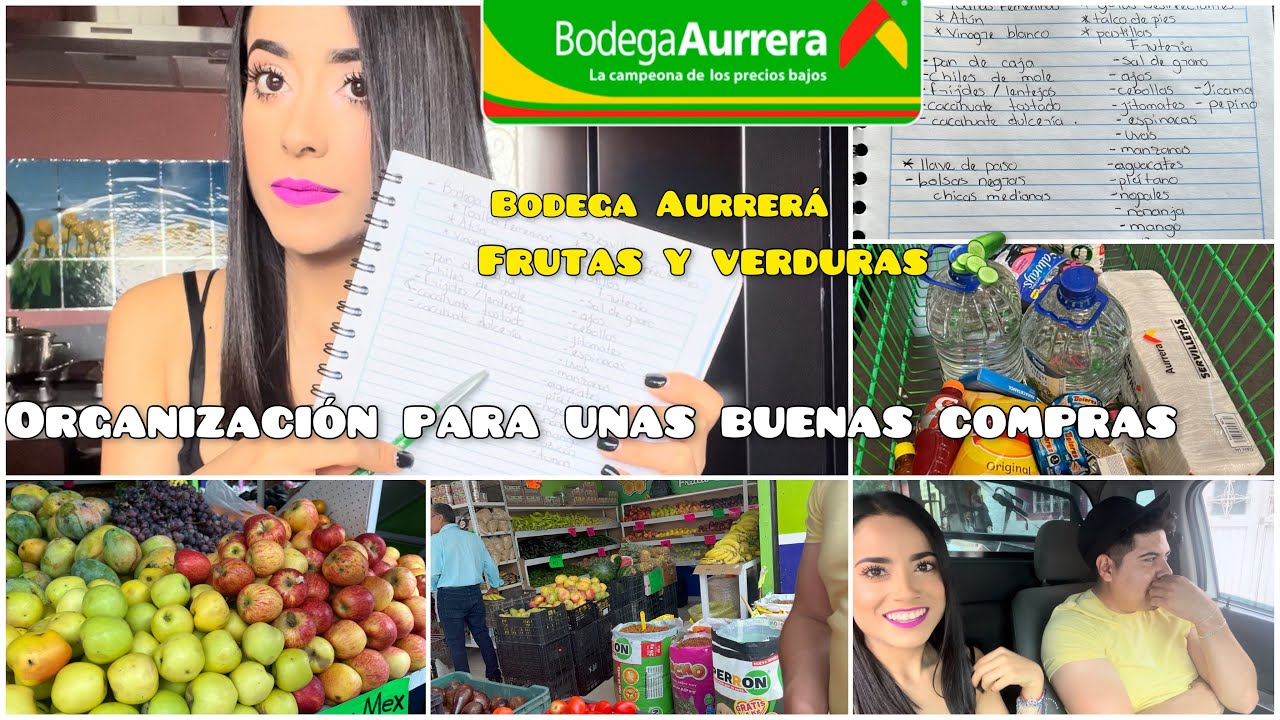 Día de compras 🛒BÁSICAS de DESPENSA | BODEGA AURRERÁ FRUTAS Y VERDURAS 🍏🥦|método infalible 🗒️