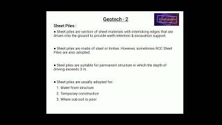 Geotech- 2 "Sheet Piles" #CivilEngineering