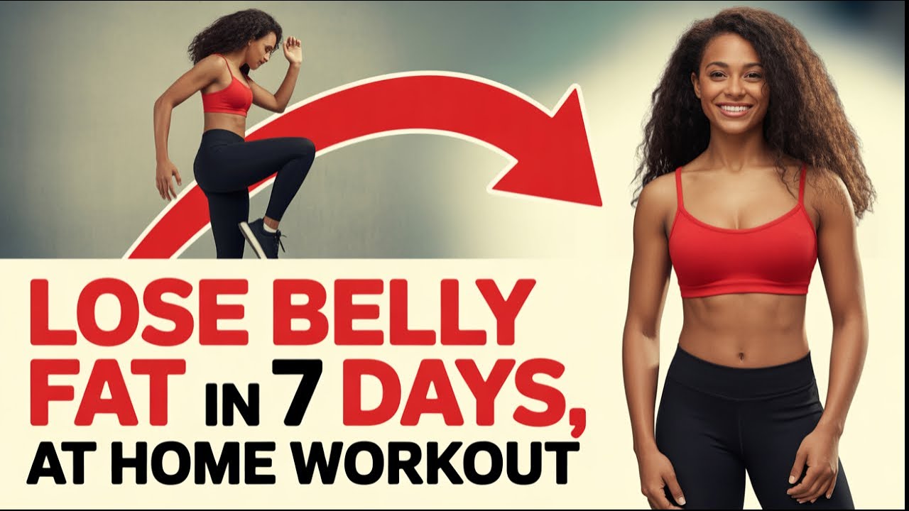 LOSE BELLY FAT IN 7 DAYS AT HOME | NO EQUIPMENT WORKOUT FOR BEGINNERS ...