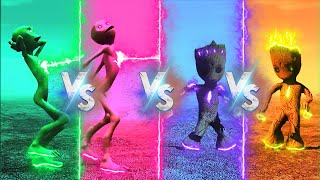 COLOR DANCE CHALLENGE DAME TU COSITA VS GROOT  Alien Green dance challenge