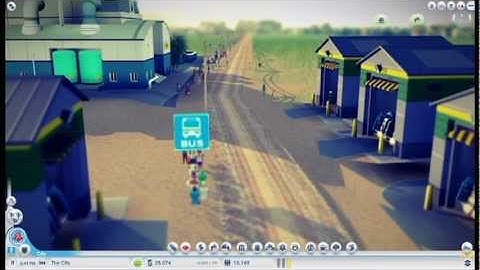 Sim City (2013) - Popular Bus Stop (upload test)