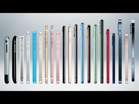 Эволюция iPhone - сравнение всех моделей.