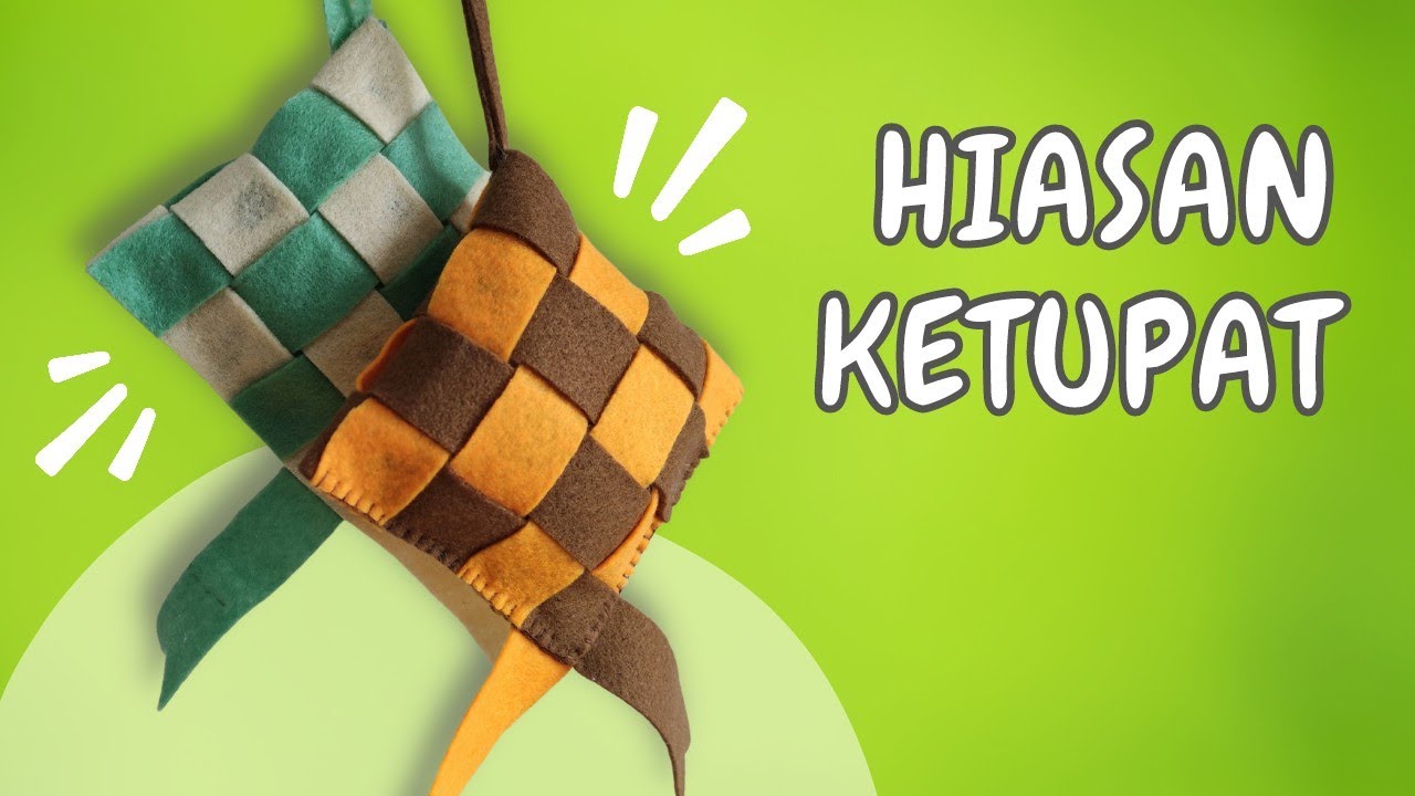 Cara Membuat KETUPAT dari KAIN FLANEL 🕌 Tutorial Prakarya Anak