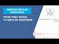 Deriving Impulse Responses Using Transfer Function Estimates