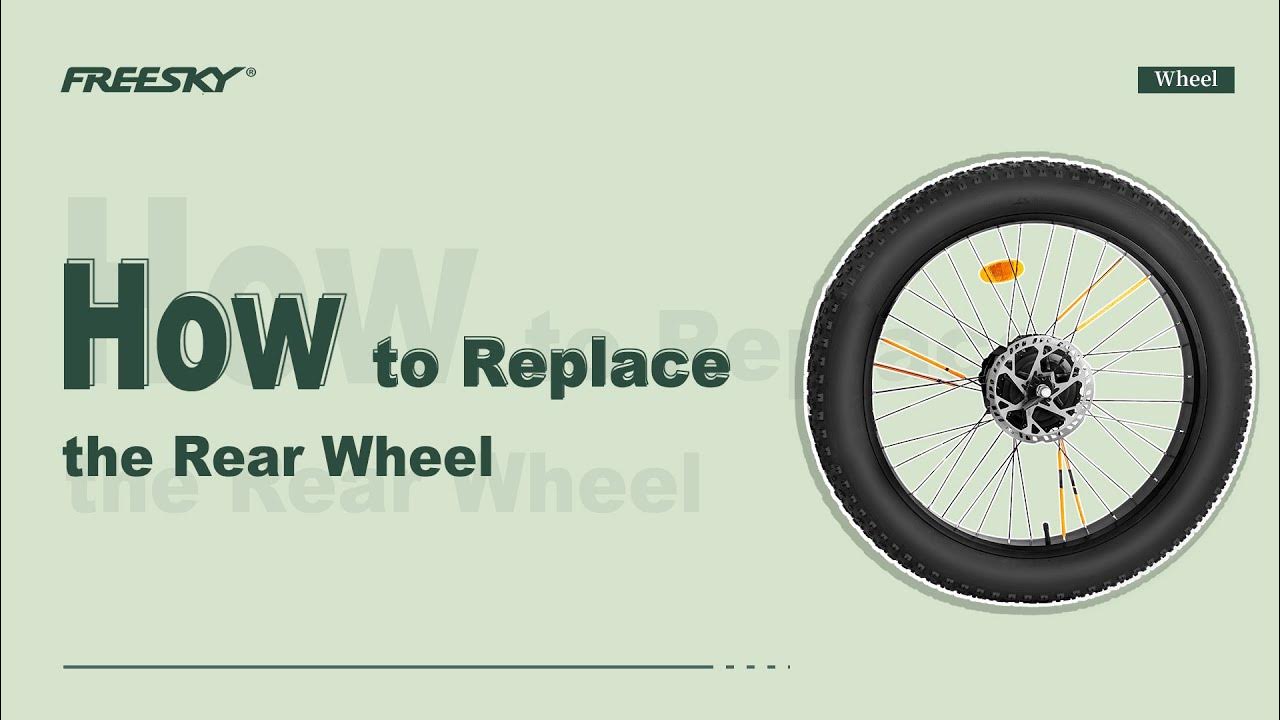 How to replace the rear wheel - YouTube