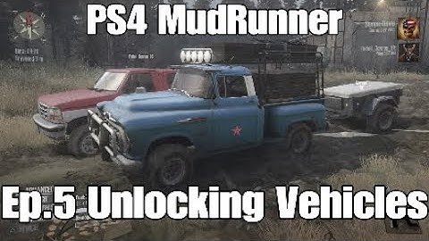 PS4 MudRunner The Bog Ep.5 Unlocking Vehicles Multiplayer Let