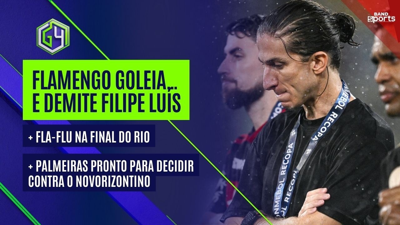 FLAMENGO GOLEIA NO CARIOCÃO E DEMITE FILIPE LUÍS; LEONARDO JARDIM VEM AÍ... | G4