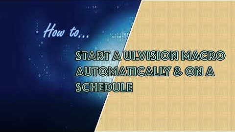 How to schedule and run a UI.Vision macro automatically