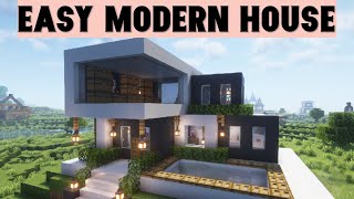 Minecraft: easy small modern house tutorial