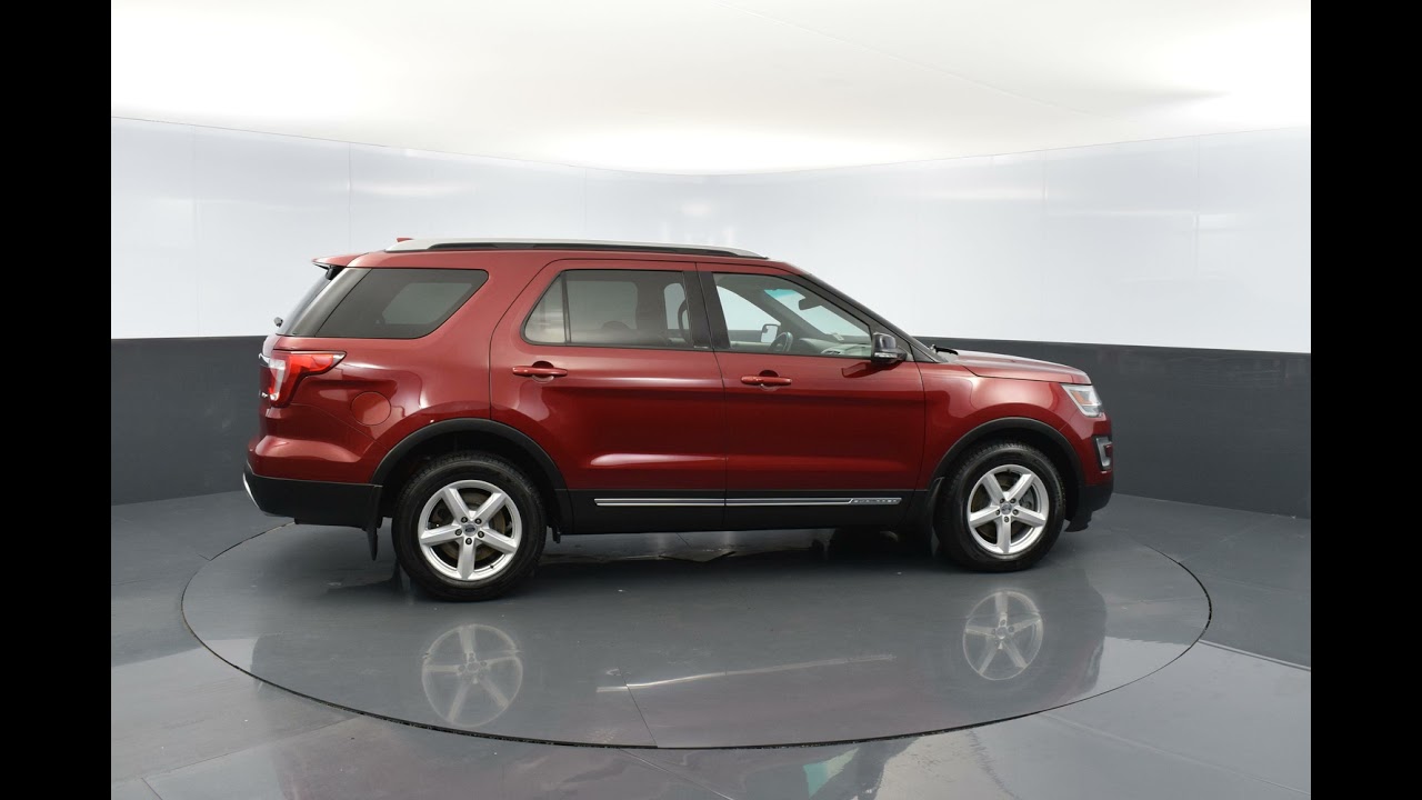 2017 Ruby Red Metallic Tinted Clearcoat Ford Explorer AWD XLT 4dr SUV 