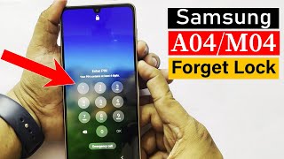 samsung a04/m04   hard reset/screen lock remove/format 🔓 without pc