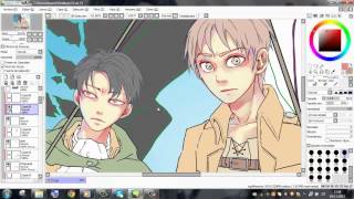 Shingeki No Kyojin 進撃の巨人 - Eren Jaeger and Levi (Rivaille) -Speed Paint-Paint Tool SAI-By: Kazuyo Shingeki No Kyojin 進撃の巨人 - Eren Jaeger and Levi (Rivaille) -Speed Paint-Paint Tool SAI-By: Kazuyo