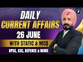 26 June Current Affairs 2026