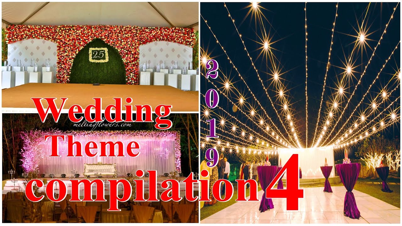 Wedding Theme Compilation_4 (2019)|STAGE BACKDROP Decoration|RECEPTION,ENGAGEMENT,BEST Flower design