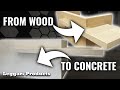 How To Make A Custom Wood Reception Desk Look Like Real Poured Concrete |Easy DIY Project You Can Do