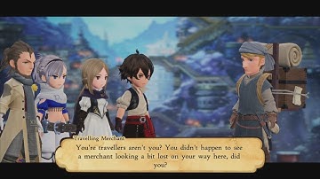 Bravely Default II - 106 - Chapter 3-7 - Side Quest: The Wayward Merchant - Boss:  (Hard)