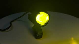Dual Color White Amber Driving Fog Lights DRL Auxiliary Spotlight for Car TruckATV UTV Motorcycle