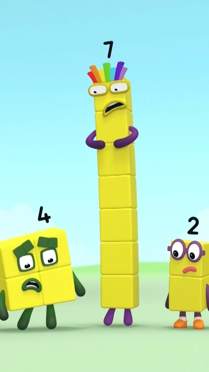 Back to School Counting Fun: Colourful Painting Numbers - Part 5 | Number Seven | Numberblocks