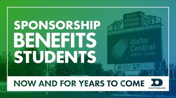 Daktronics Video Board Sponsors Give Students Opportunities