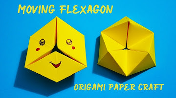 Origami Paper INFINITY MOVING FLEXAGON | Paper Craft TOY | Fun and Easy Step by Step Tutorial