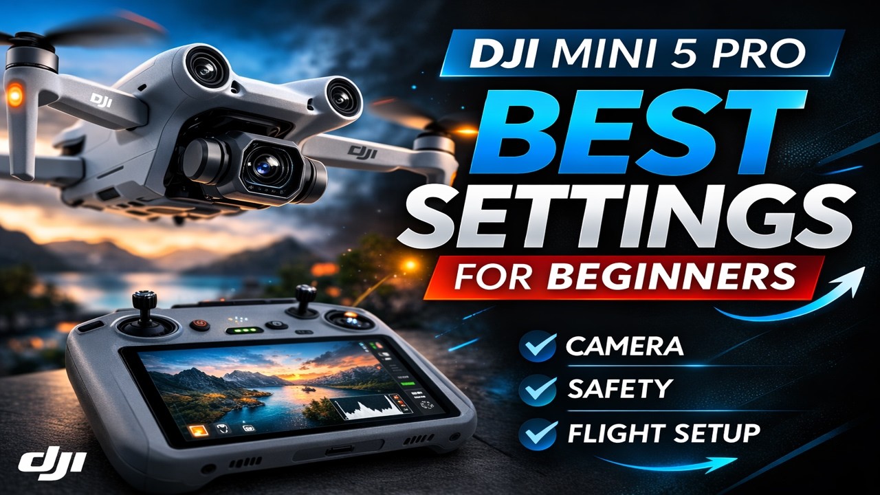 Best DJI Mini 5 Pro Settings for Beginners (Camera, Safety & Flight ...