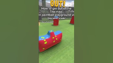 How to get out of the map in paintball playground vr #paintball #playground #vr #shorts