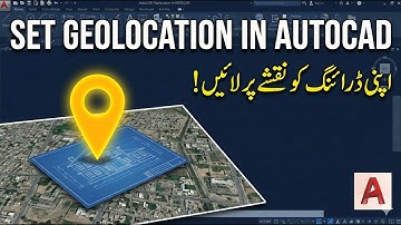 How to set geolocation in AutoCad/How to Place Map in Google Image/Place Topo Survey In Map.
