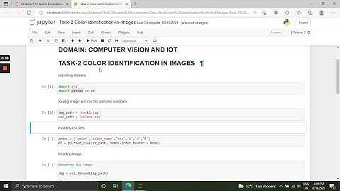 TSF Task-2 Color Identification in Images | Computer Vision and IOT Internship | GRIPAUGUST21