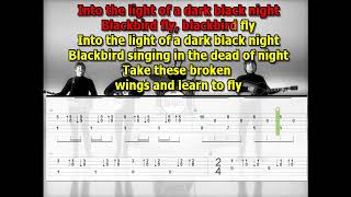 Blackbird Beatles isolated Leadvocal only Paul lyrics chords tabs