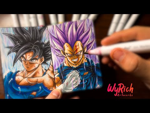 [ASMR] Drawing Vegeta ULTRA EGO - Dragon Ball Super | WyRich