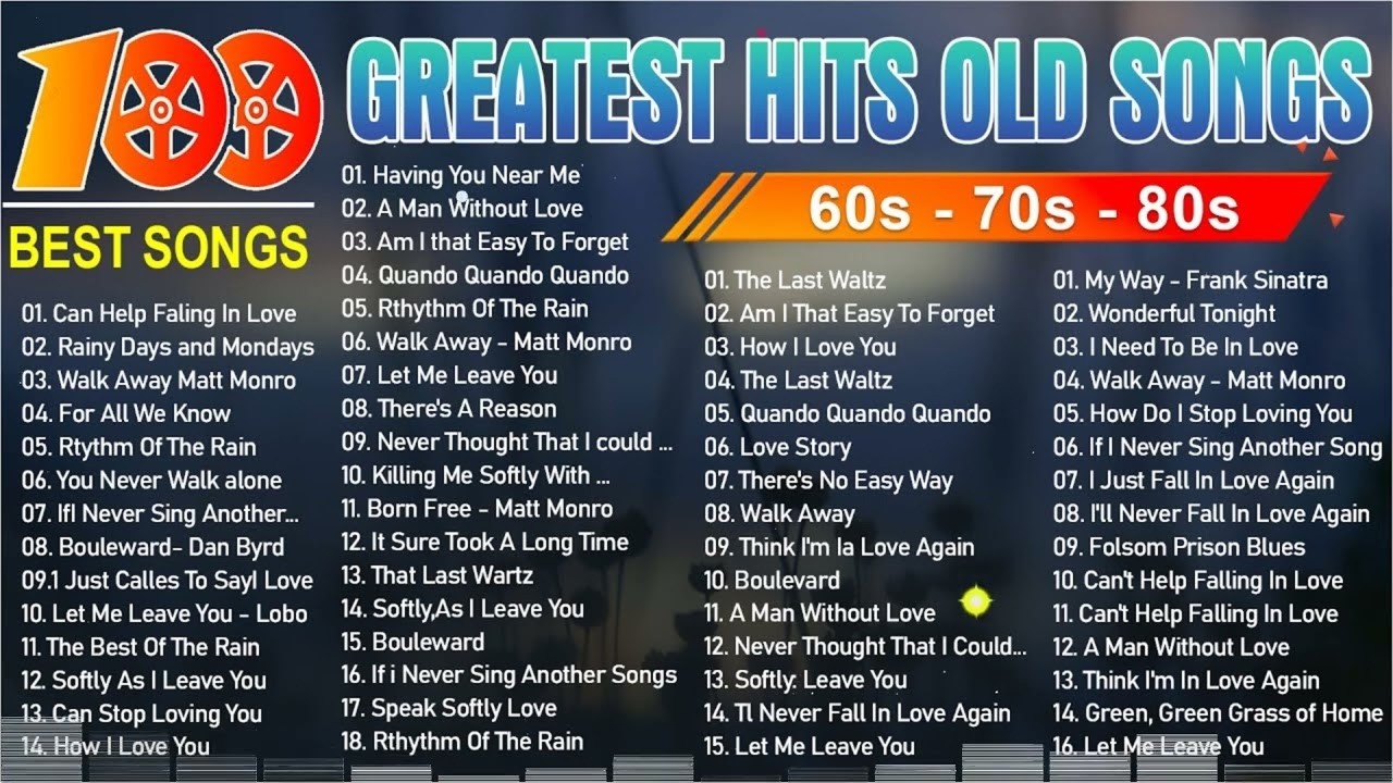 Tom Jones, Engelbert, Elvis, Sinatra, Paul Anka, Carpenters – Golden Oldies 50s 60s 70s Collection