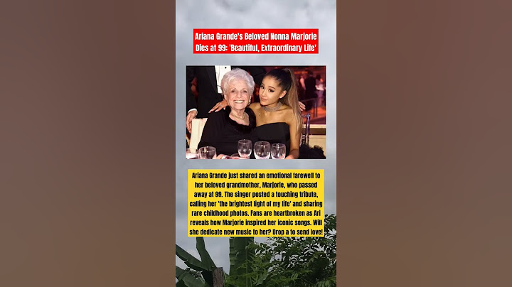 Ariana Grande's Heartbreaking Loss at 99 Her Emotional Tribute Will Make You Cry!  #ArianaGrande
