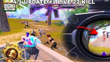 4.1 update #1 LIVIK 22kill 🥵 #1 lobby  conqueror lobby 💀 