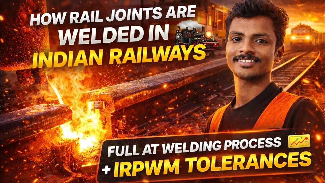 Process On Rails How Rail Joints Are Welded in Indian Railways 🚂 | Full AT Welding ...